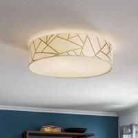 Eko-Light Zulu ceiling light white/gold round