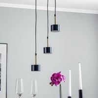 Eko-Light Arena hanging light round 3-bulb, blue and gold