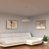 Milagro Pendant Lamp Lincoln White 1 x E27