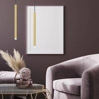 Eko-Light Monza pendant light, black/gold, 1-bulb