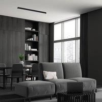 Eko-Light Lungo ceiling light, black, 124 cm long