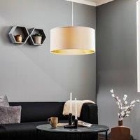 Maco Design Salina pendant light, white/gold, 50 cm