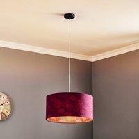 Maco Design Savanna hanging light with velvet lampshade