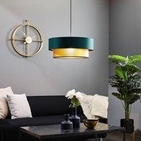 Maco Design Dorina hanging lamp, green/gold, 50 cm