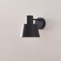 Euluna Dunka wall light, metal, 1-bulb, black