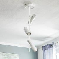 Euluna Leda 3 ceiling spotlight, 3-bulb, white