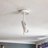 Euluna Leda 1 ceiling spotlight, 1-bulb, white