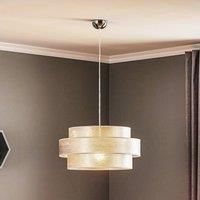 Duolla Space hanging light, glossy silver
