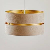 Duolla Duo hanging light, beige/gold, 40 cm, 1-bulb