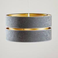 Duolla Duo hanging light, grey/gold, 40 cm, 1-bulb