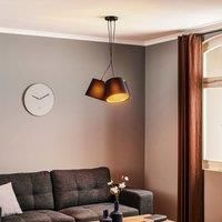 Duolla Twiggy hanging light, 3-bulb, black