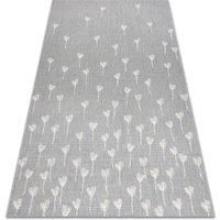 RugsX Flat Rug in Grey | Size: 140 cm x 200 cm
