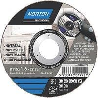 Norton Multi Cut Cutting Disc Set 115mm X 1.6mm X 22.23mm, Pack Of 5