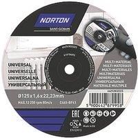 Norton Multi Cut Cutting Disc Set 125mm X 1.6mm X 22.23mm, Pack Of 5