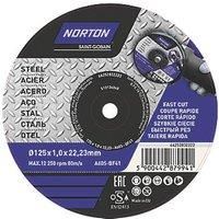 Norton Metal Cutting Disc 5" (125mm) x 1 x 22.23mm 5 Pack (703FK)