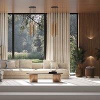 Nowodvorski Lighting Laser pendant light, 7-bulb, 30 cm, colourful, metal, G9