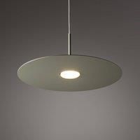 Nowodvorski Lighting Simone pendant light, steel, sage green, 40 cm, GX53
