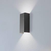 Nowodvorski Lighting Bergen wall light, light grey, metal, 23 cm high, GU10
