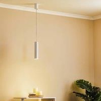 Nowodvorski Lighting Eye pendant light, height lampshade 25 cm, white