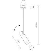 Nowodvorski Lighting Eye Super downlight, height 58 cm, white