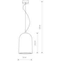 Nowodvorski Lighting Lava pendant light with a concrete lampshade