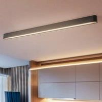 Nowodvorski Lighting Soft ceiling light, 125 x 6 cm, graphite, aluminium, G13