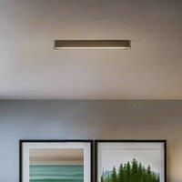 Nowodvorski Lighting Soft ceiling light, 63 x 6 cm, graphite, aluminium, G13