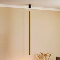 Nowodvorski Lighting Hanging light Laser 1-bulb, brass, lampshade 100cm