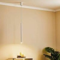 Nowodvorski Lighting Laser hanging light, 1-bulb, white, lampshade 49cm