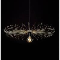 Nowodvorski Lighting Umbrella pendant light in flat shape, gold