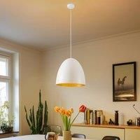 Nowodvorski Lighting Egg M metal pendant light, 38 cm, white