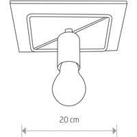 Nowodvorski Lighting Coba Antique I ceiling light, wood, 1-bulb