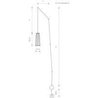 Nowodvorski Lighting Dover wall light with a plug, black, one-bulb