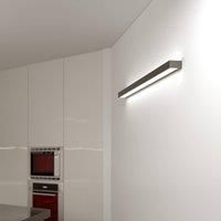 MCJ Mera LED wall light, width 120 cm, black, 4,000 K