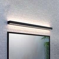 MCJ Mera LED wall light, width 120 cm, black, 3,000 K