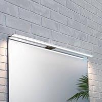 MCJ Triga LED mirror light IP44, chrome, 80 cm 4,000 K