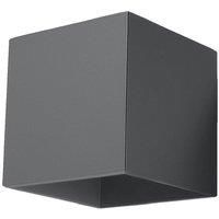 Sollux Wall Lamp Quad 1 Anthracite, Silver