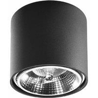 Ceiling Lamp TIUBE Black Round Shape Modern Loft Design GU10