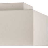 SOLLUX LIGHTING Kasi ceiling light made of steel, white, two-bulb