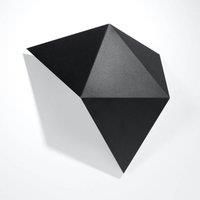 SOLLUX LIGHTING Shield angular wall lamp, black