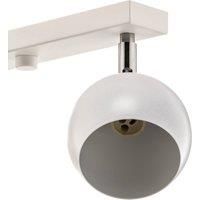 Euluna Flame downlight, white, 4-bulb, long
