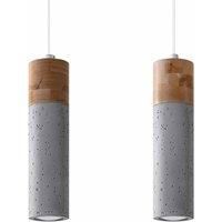Sollux Pendant Lamp Zane 2 Grey, Grey
