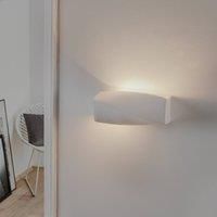 SOLLUX LIGHTING Turn Mini wall light, ceramics, up/down, white