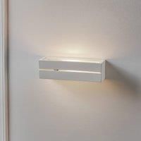 SOLLUX LIGHTING Top wall light ceramics, white, 32 x 9 cm