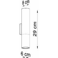 Sollux Wall Lamp Loopez Black Chrome, Black