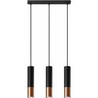 Sollux Pendant Lamp Loopez 3L Black/Copper