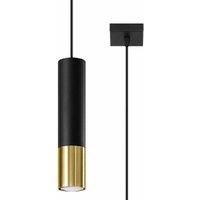 Sollux Pendant Lamp Loopez 1 Black/Golden