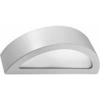 SOLLUX ATENA Half Circle Ceramic Wall Light - Minimalist Geometric LED Wall Light - Easy Installation - Grey - 40.5 x 14.5 x 10 cm
