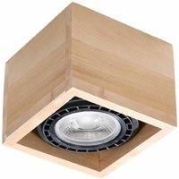 Ceiling lamp wood Quatro Scandinavian Design GU10