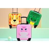 Kids 18-Inch Novelty 4-Wheel Suitcase - 8 Styles! - Pink